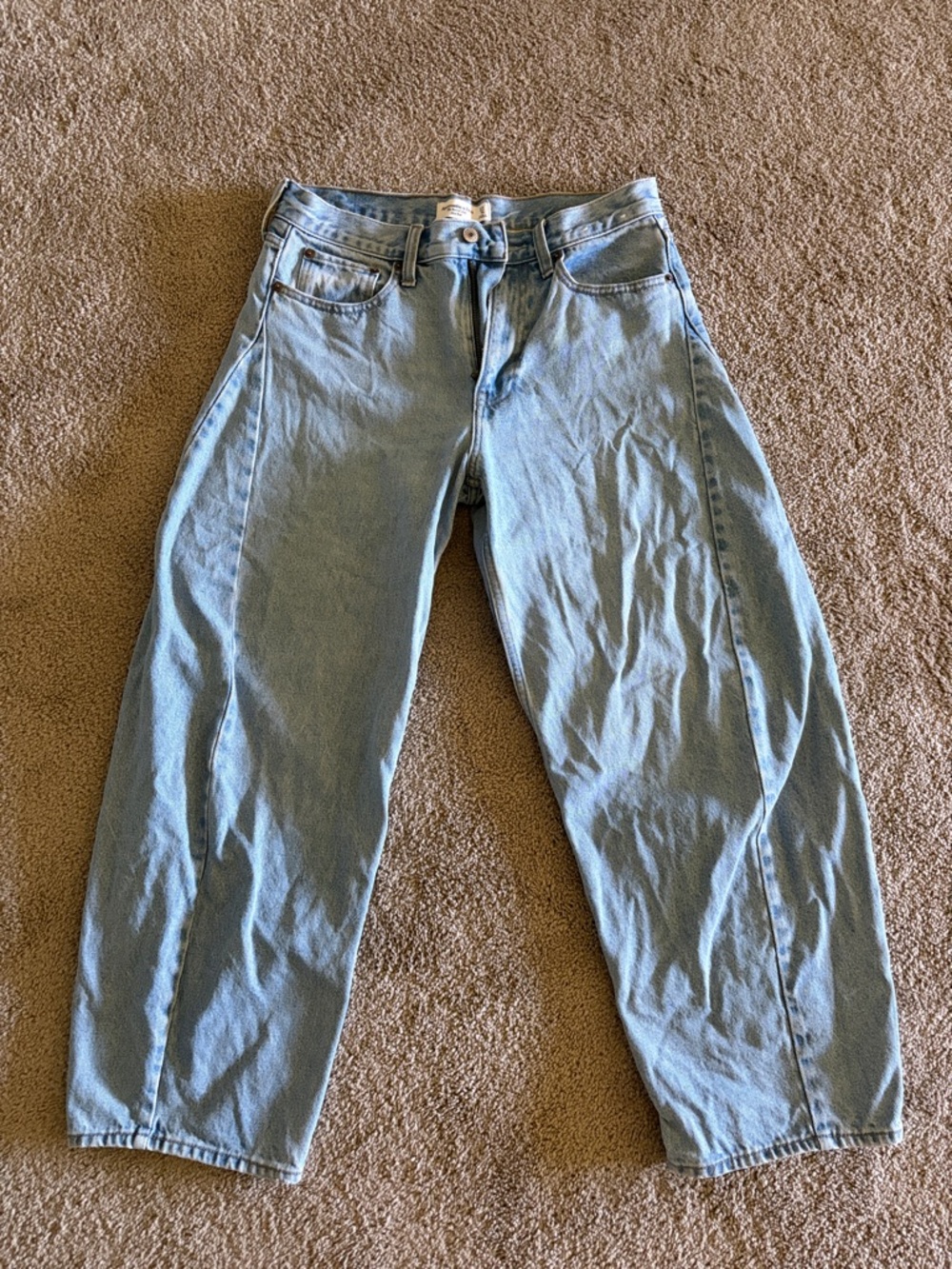 Abercrombie & Fitch Light Blue High-Rise Jeans